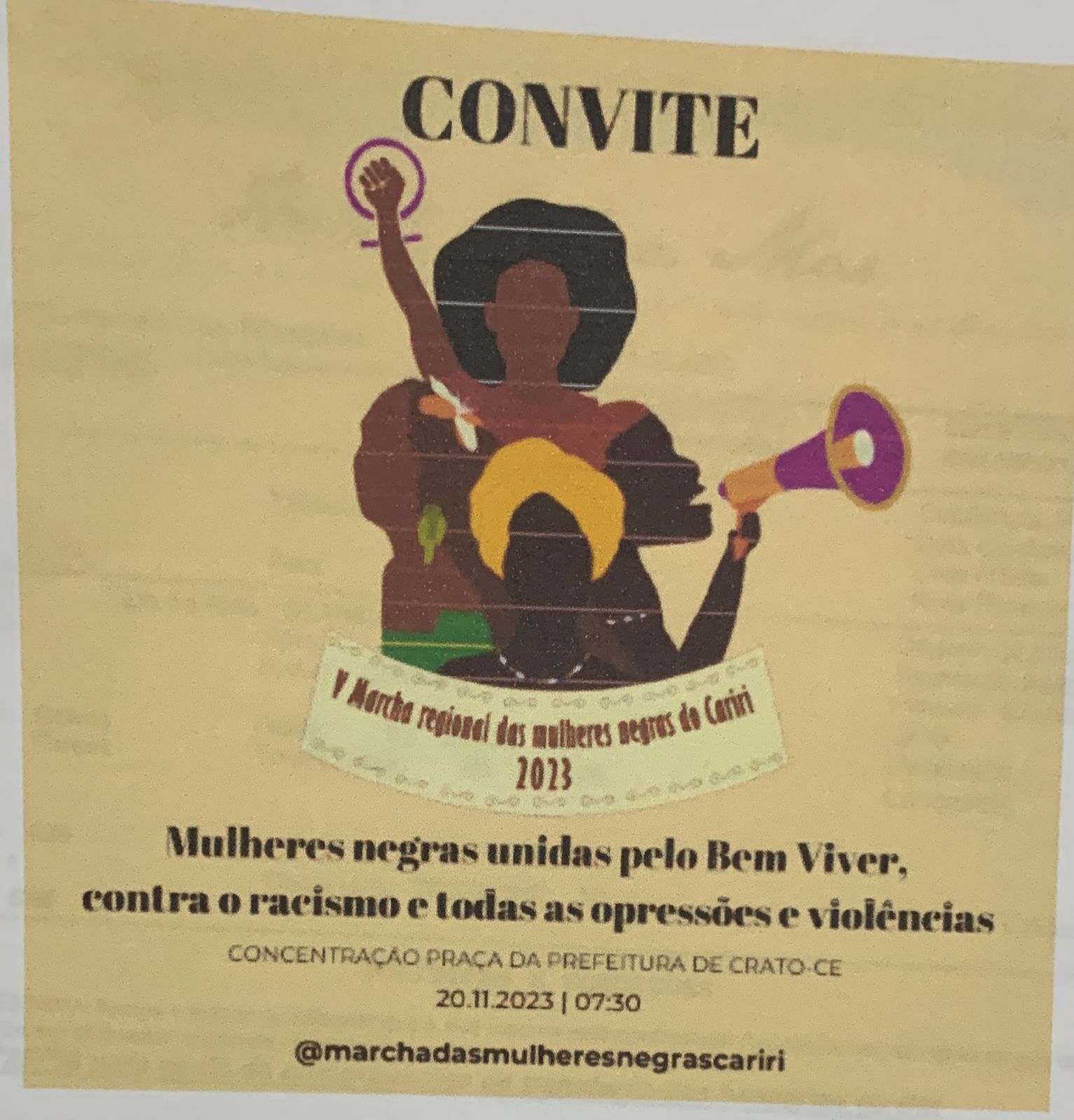SINDMUB PARTICIPA DA V MARCHA REGIONAL DAS MULHERES NEGRAS DO CARIRI