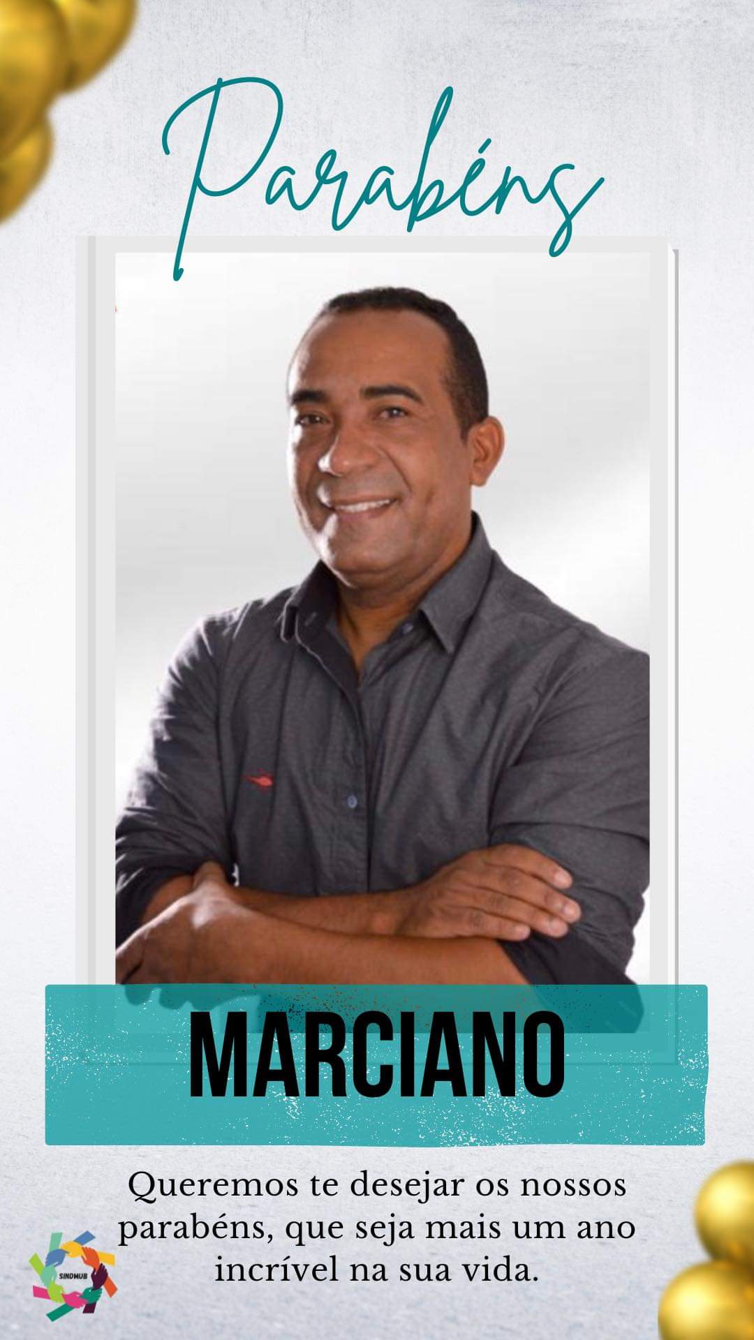 Dia mais que especial. Receba todo carinho e felicitações pelo seu dia Marciano