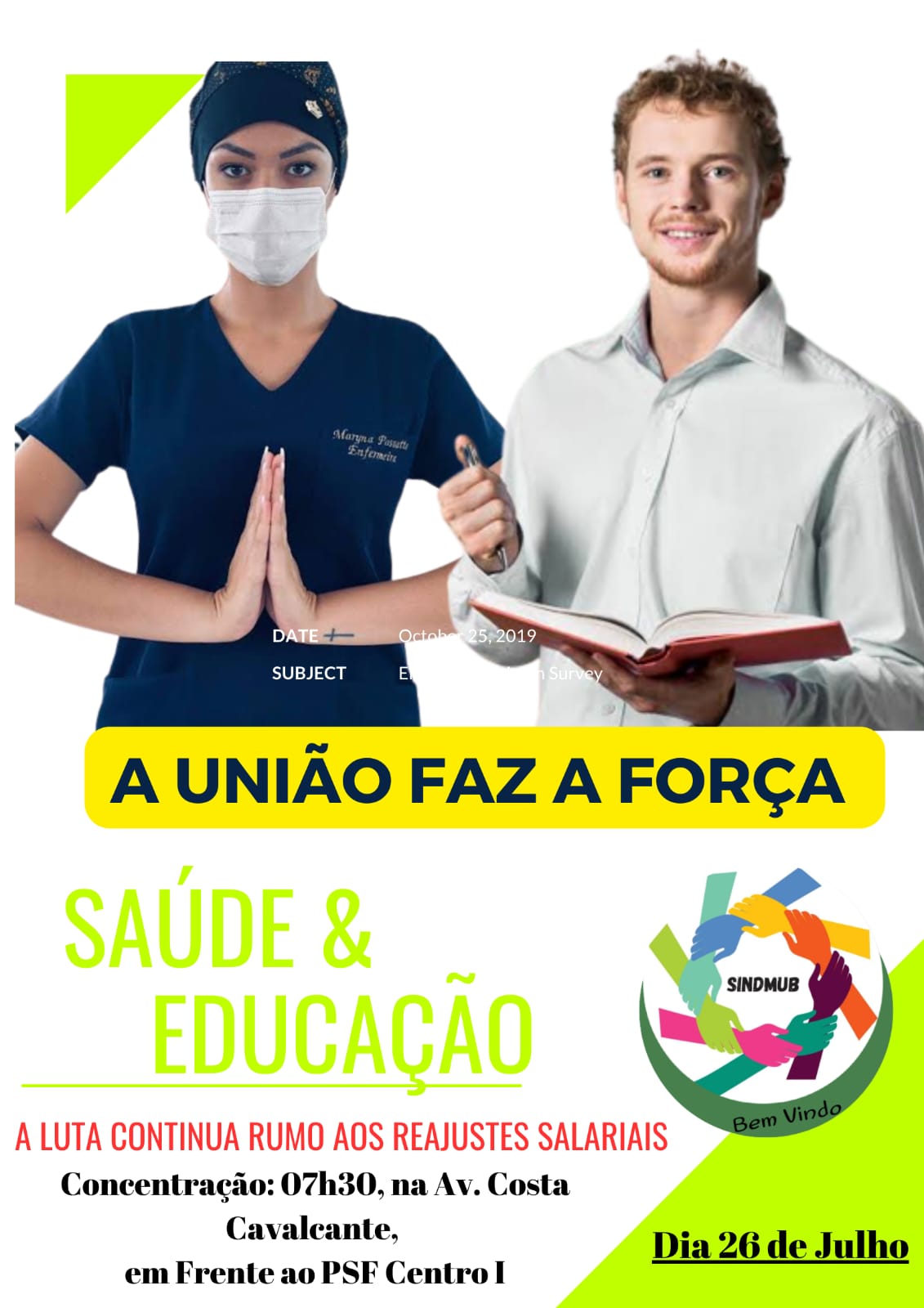 ATENÇÃO , *ATENÇÃO* *MANIFESTAÇÃO UNIFICADA*